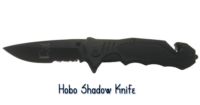 Hobo Shadow - Tactical Rescue Assisted Open w/Glass Braker and Seatbelt Cutter
